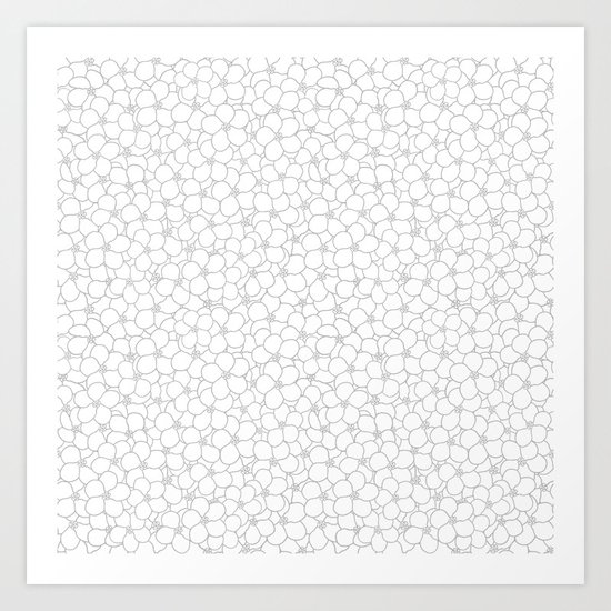 Forget Me Knot Natural Art Print