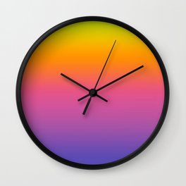 Rainbow Gradient Wall Clock