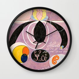 The Ten Largest, Group IV, No.6 by Hilma af Klint Wall Clock