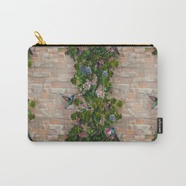 Grapevines and Honeysuckle on a Brick Wall Carry-All Pouch
