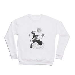 Black and White Witch Crewneck Sweatshirt