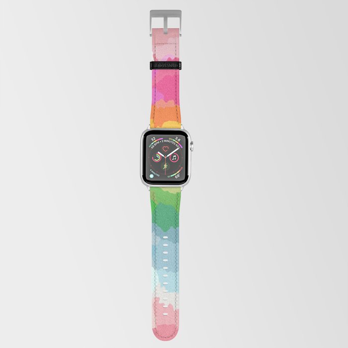 Colour vibrant mix print spring summer  Apple Watch Band