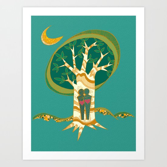 Carve Our Love Art Print