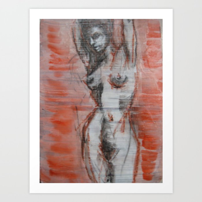 untitled (female figure) Art Print
