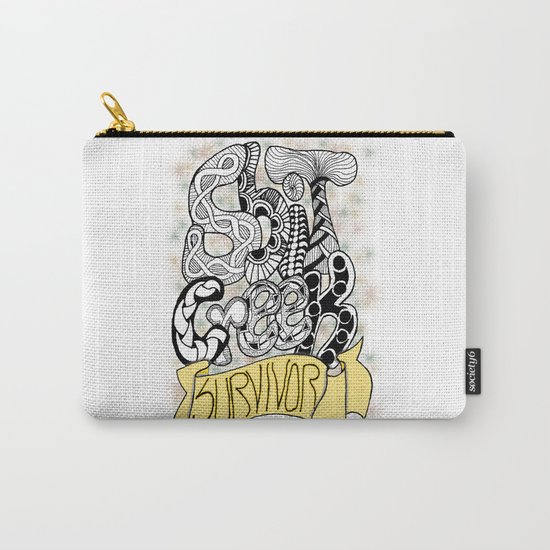 Zentangle Shit Creek Survivor Carry-All Pouch