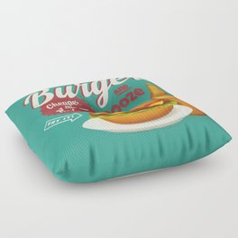 Burgers and Booze Floor Pillow