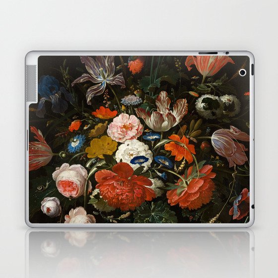 Flowers in a Glass Vase by Abraham Mignon, 1670 Laptop & iPad Skin