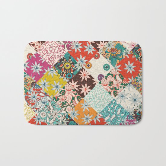 sarilmak patchwork Bath Mat