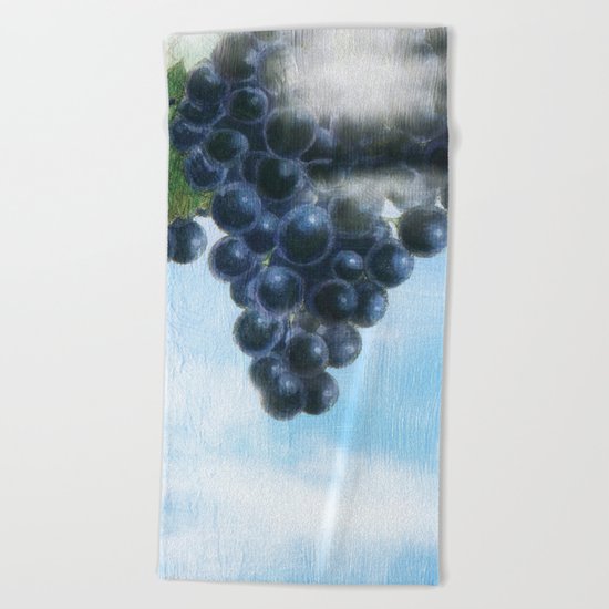 Grapes' Heaven Beach Towel