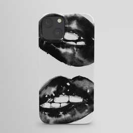 Black Lips iPhone Case