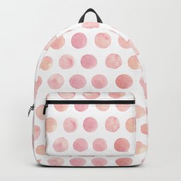 Watercolor Polka Dot Backpack