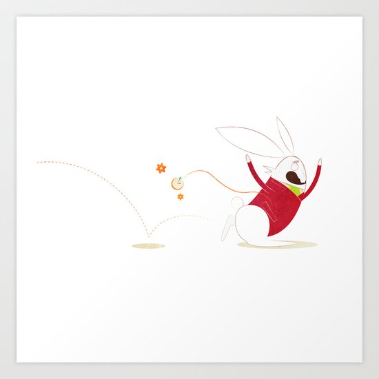 The White Rabbit Art Print
