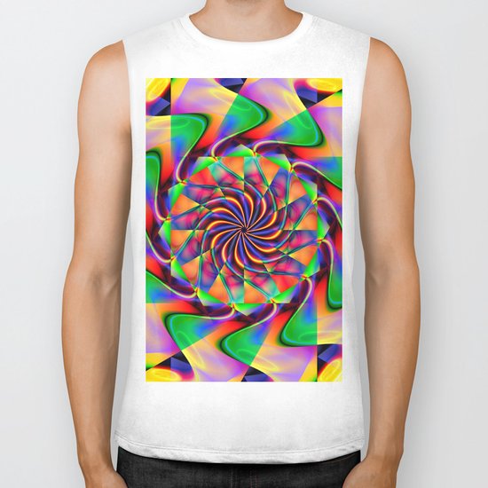 frequency mandala Biker Tank