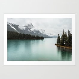 Landscape Photography Maligne Lake Art Print