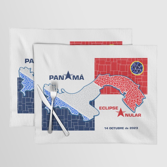 Panama Annular Eclipse 2023 Placemat