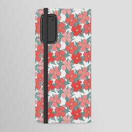 coral pink and mint green flowering dogwood symbolize rebirth and hope Android Wallet Case