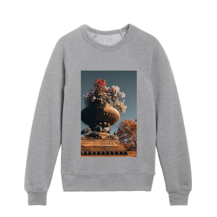 Autumn Fall in Central Park in New York City Kids Crewneck
