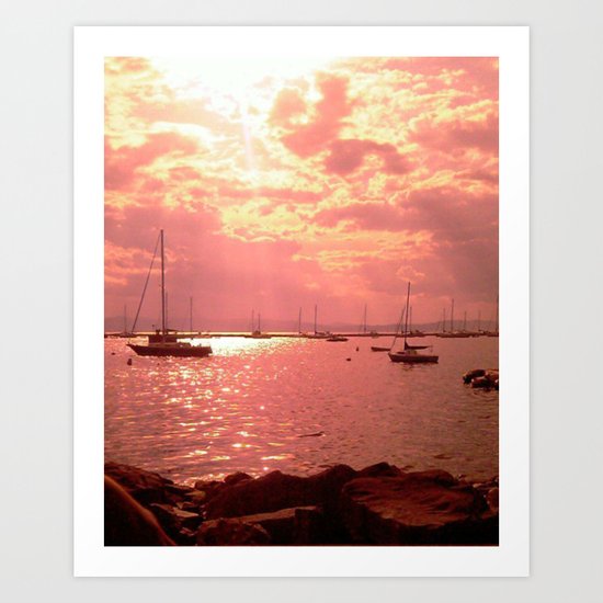 Red Lake Art Print