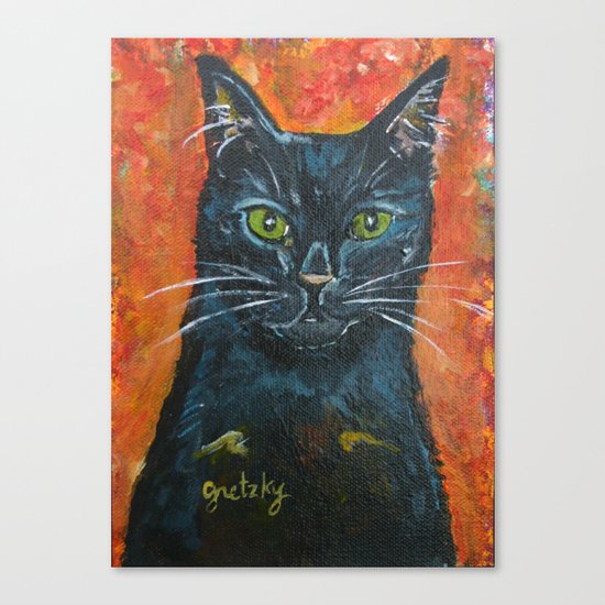 Black Cat Canvas Print