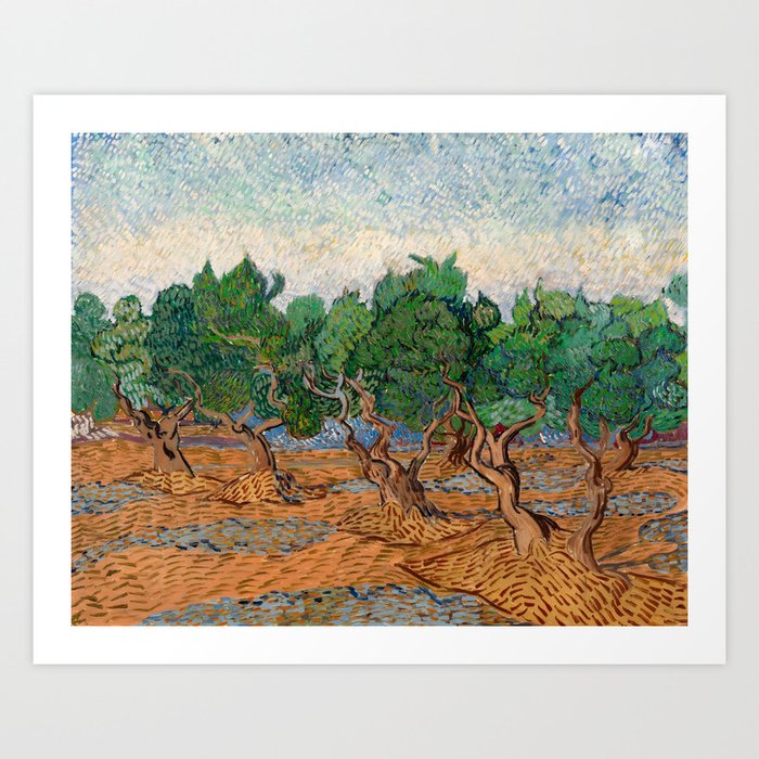 Van Gogh, Olive Grove, 1889 Art Print