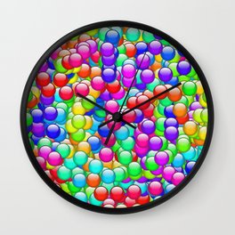 Rainbow Candies Wall Clock