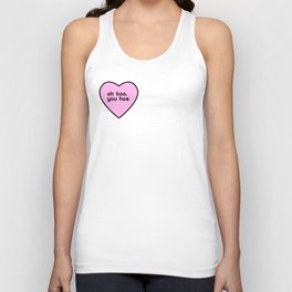 Oh boo, you hoe. Unisex Tank Top