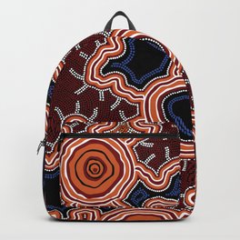 Aboriginal Art Authentic - Pathways Backpack