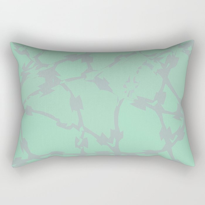 Thorns Mint Rectangular Pillow