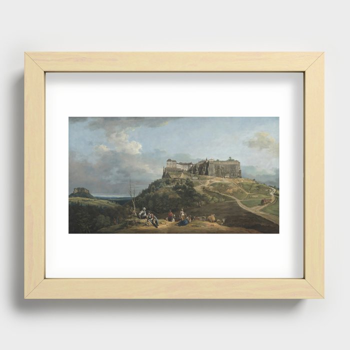 The Fortress of Königstein by Bernardo Bellotto Recessed Framed Print