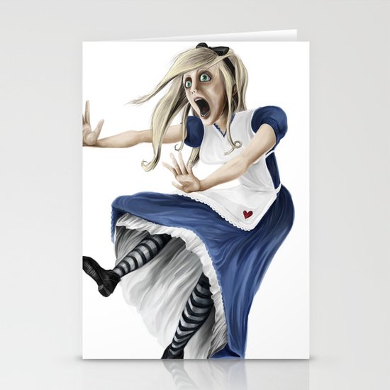Falling Alice Stationery Cards