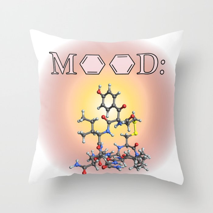 Mood - Oxytocin Throw Pillow
