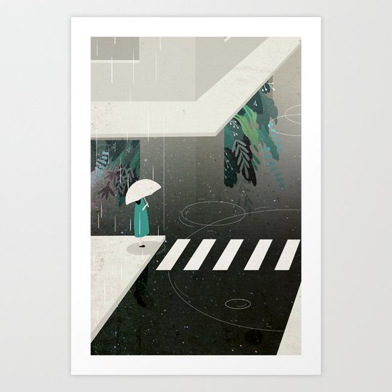let it rain Art Print