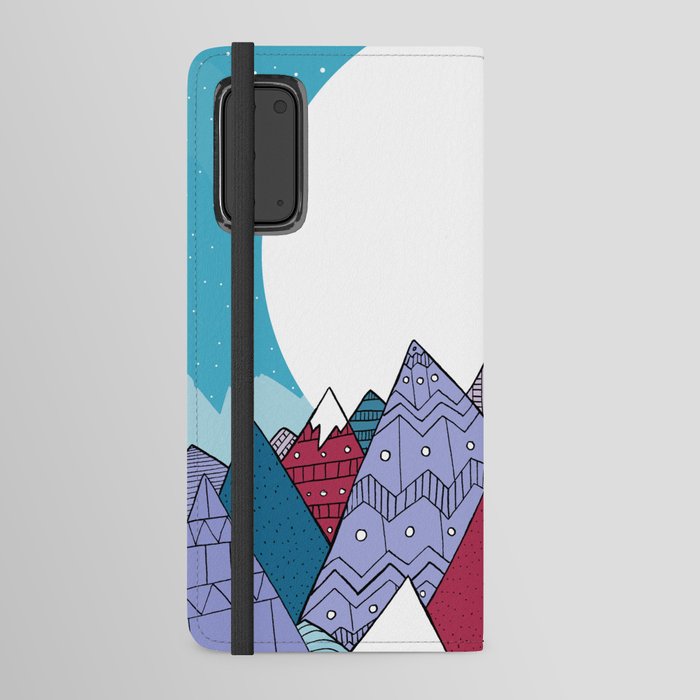 Blue Sky Mountains Android Wallet Case