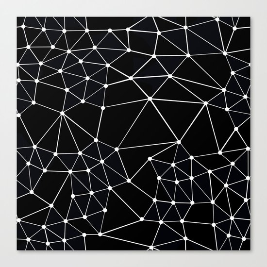 Seg Black Canvas Print