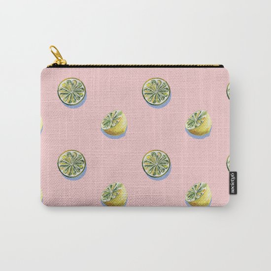 Lemon Pattern Carry-All Pouch