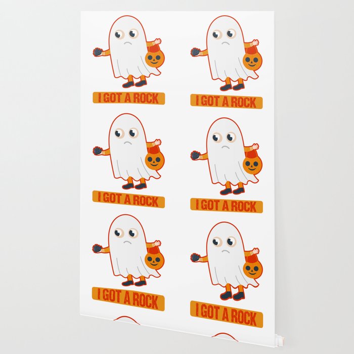 I Got A Rock Funny Ghost Trick Or Treat Wallpaper By Bubltees