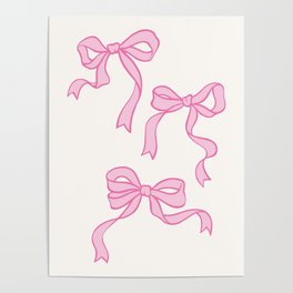 Pink Bows Poster