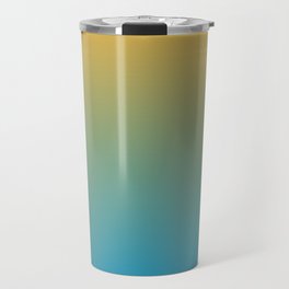 Healing Blue and Orange  Aura Gradient Ombre Sombre Abstract  Travel Mug