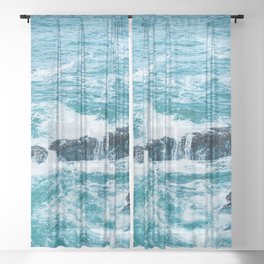 Pacific Ocean Sheer Curtain