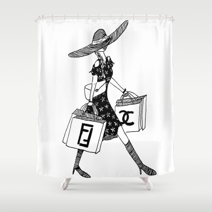 Fashionista Shower Curtain By Indigok Society6