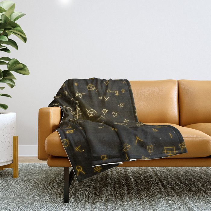 Charter gold Throw Blanket