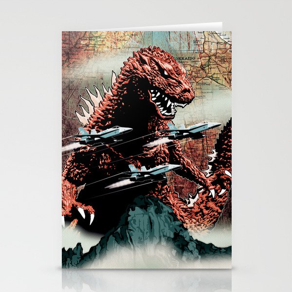 Godzilla Cover Art G-Fan Magazine Stationery Cards