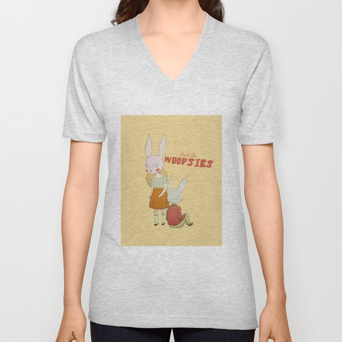 Meet the Woopsies V Neck T Shirt