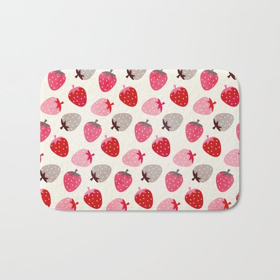 STRAWBERRY FIELDS Bath Mat