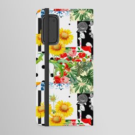 Italian,Sicilian art,patchwork,summer Flowers Android Wallet Case