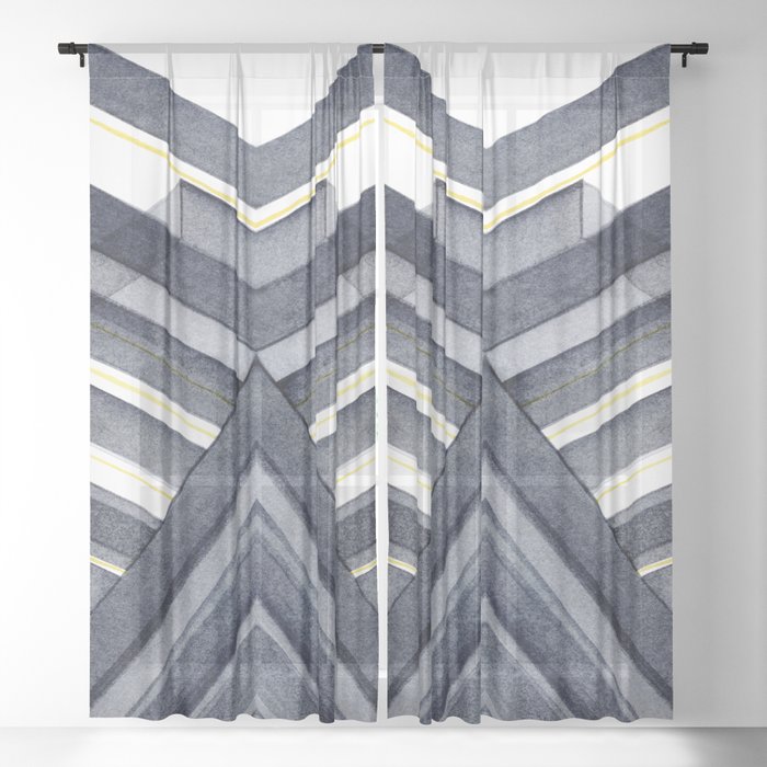 CC4 Digital Pattern 2 Sheer Curtain