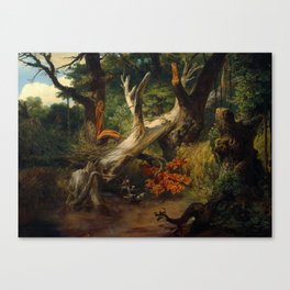 Hunting in the Pontine Marshes, 1833 by Horace Vernet Canvas Print