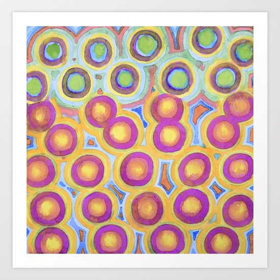 The Happy Eights Art Print