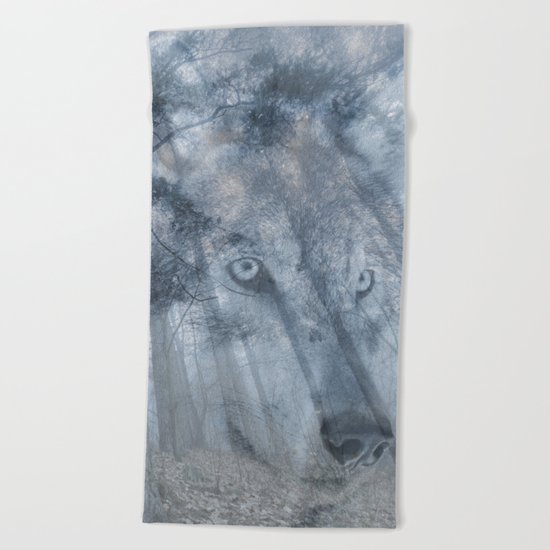 Wolf Spirit Beach Towel