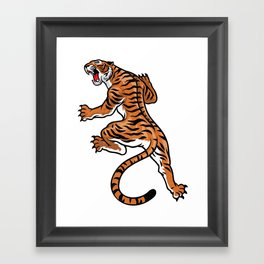 Classic pose of predator Framed Art Print